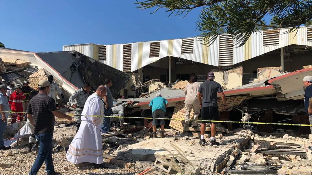 Derrumbe de techo en iglesia en Tamaulipas, México, deja un saldo de 7 personas muertas