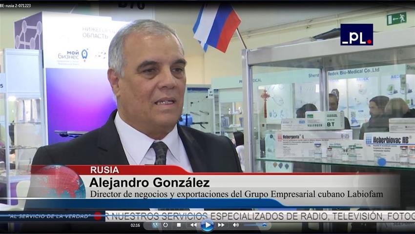 Cuba exhibe desarrollo biotecnológico en Feria de Salud de Rusia