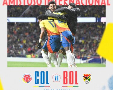 La Selección Colombia enfrentará a Bolivia en un amistoso previo a la CONMEBOL Copa América